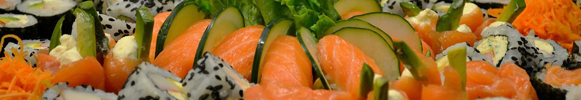 Eating Asian Fusion Sushi at Rok Sushi Kitchen restaurant in Hermosa Beach, CA.